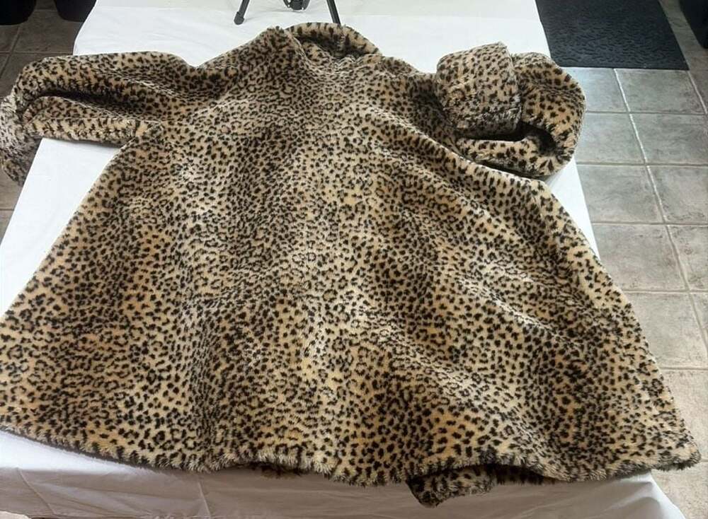 Vintage Monterey Fashions Leopard Print Faux Fur Swing Coat XL - Picture 12 of 12